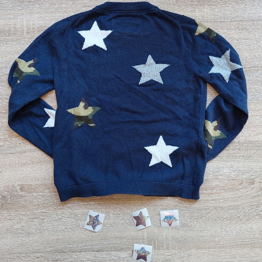 2017 vguc Mini Boden star sweater 7-8 years - Picture 7 of 16